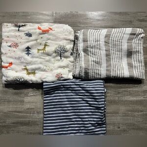 Patterned Swaddle Blankets (3)